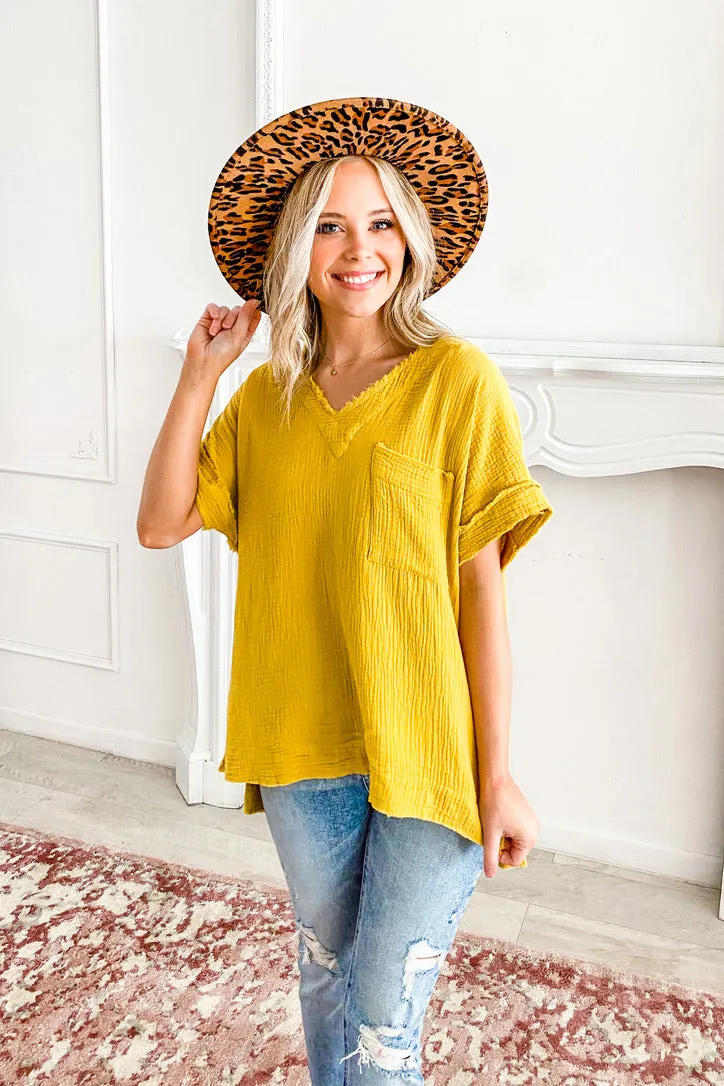 Keep It Breezy Gauze Top | TWO COLORS