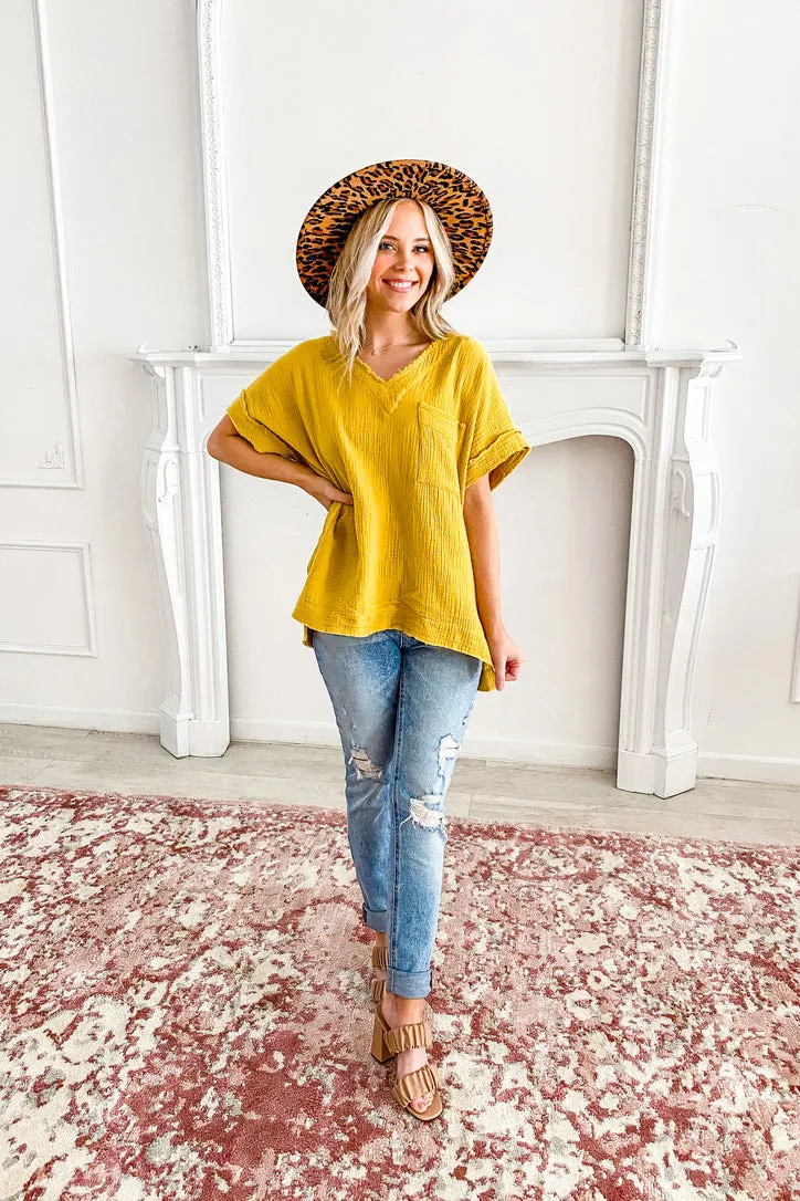 Keep It Breezy Gauze Top | TWO COLORS