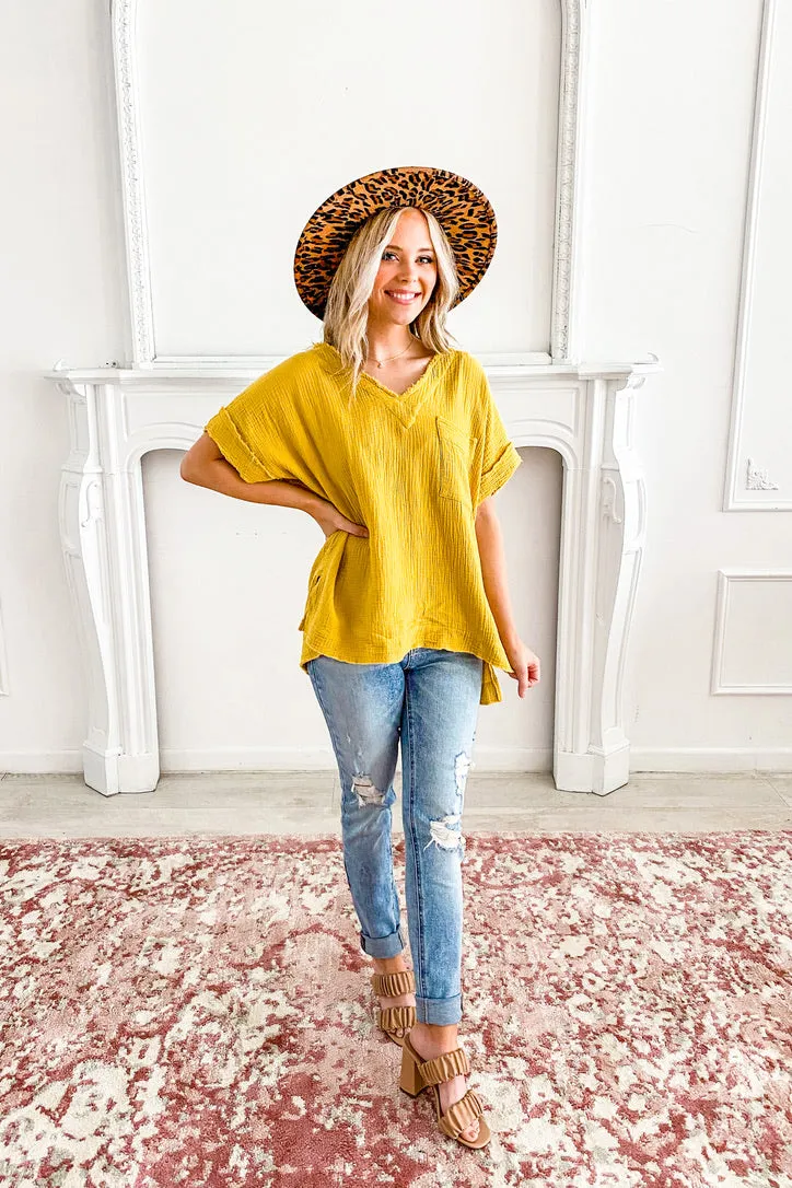 Keep It Breezy Gauze Top | TWO COLORS