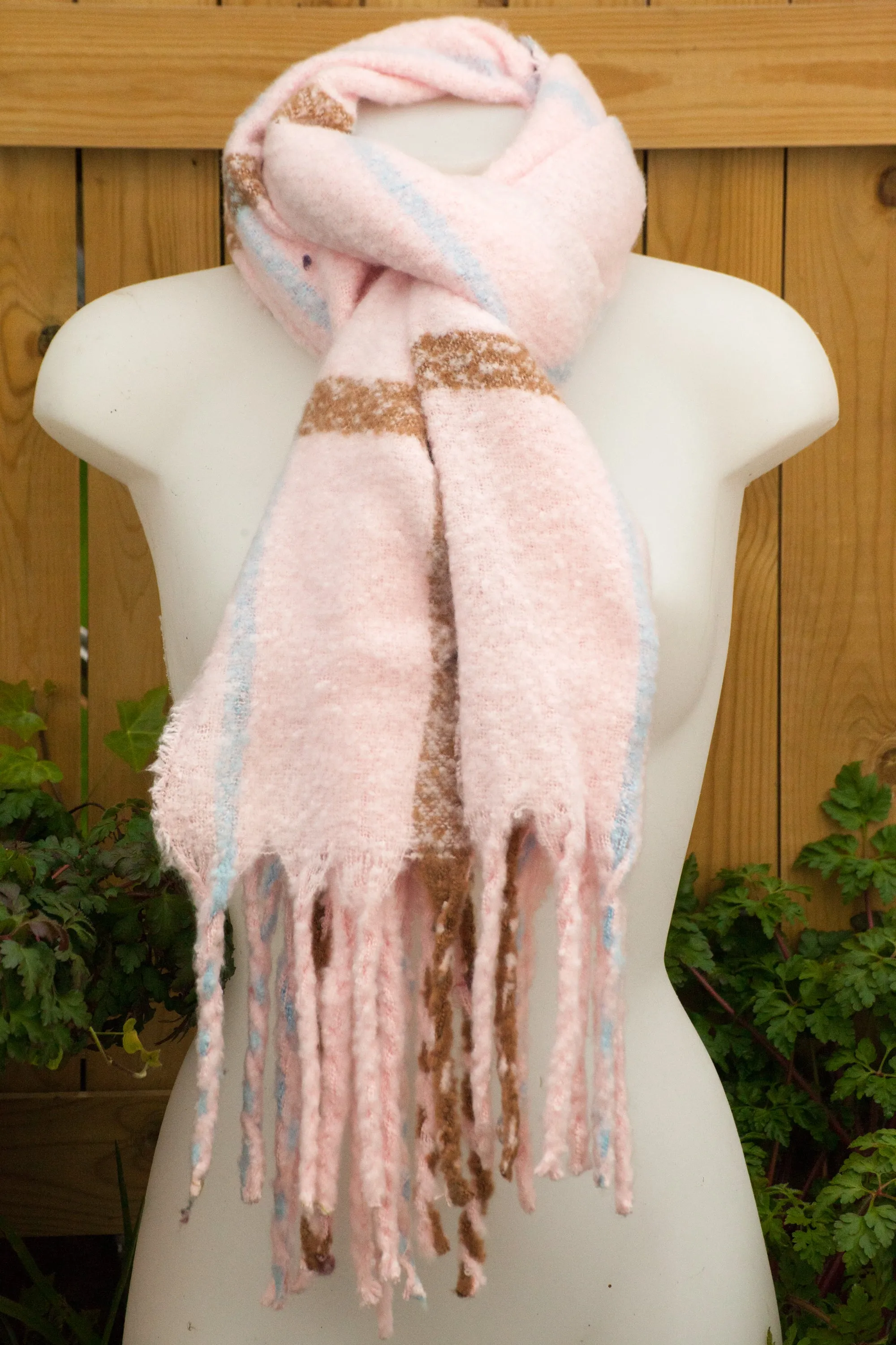 LAINEY - WIDE CHECK SOFT WARM SCARF 7 COLS SC22A-13