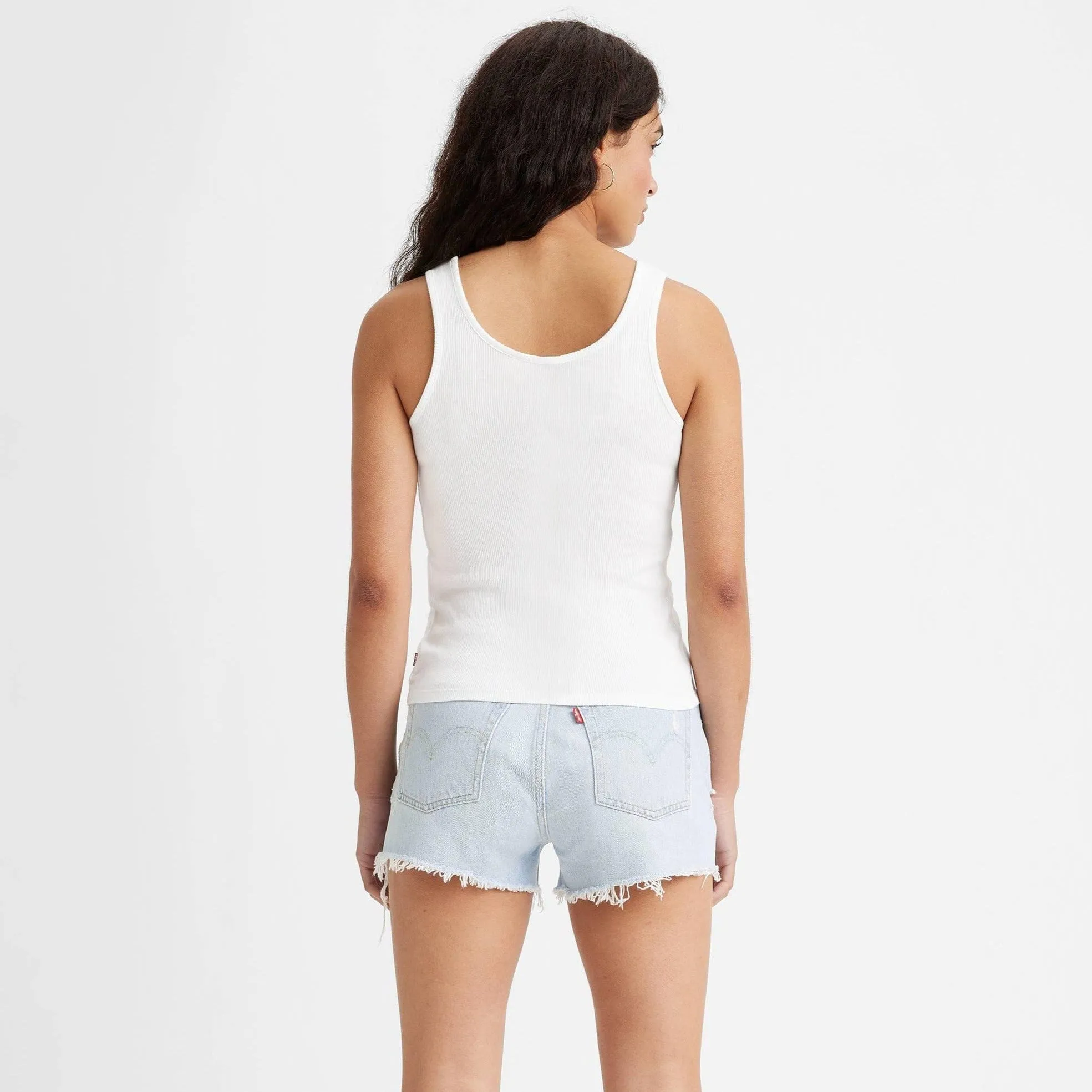 Levi's Essential Rib Tank Top in White