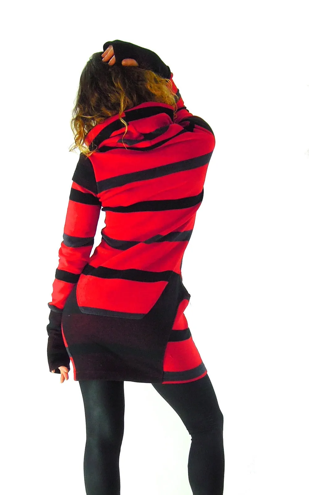 Long sleeve striped winter Dress
