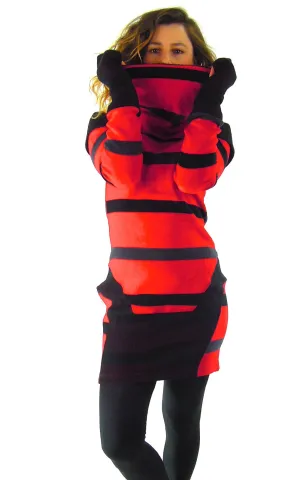 Long sleeve striped winter Dress