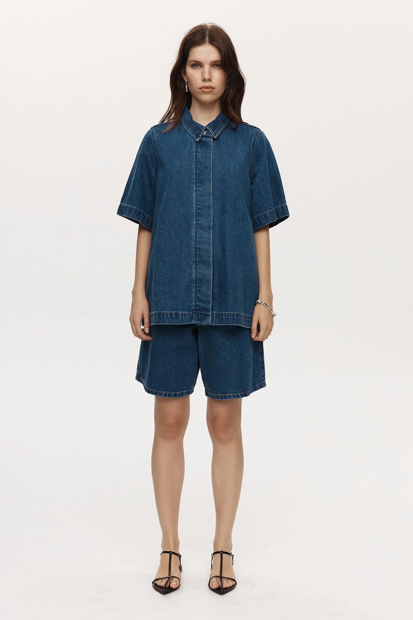 Marle Relaxed Jean Short - Heritage Blue