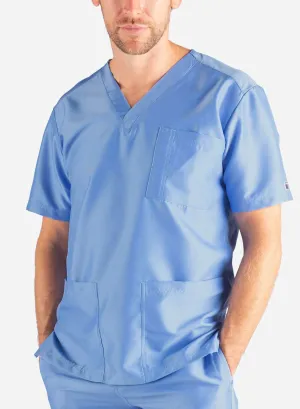 Men's 3-Pocket Scrub Top