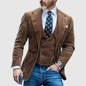 Men's Corduroy Blazer Jacket - Smart Casual