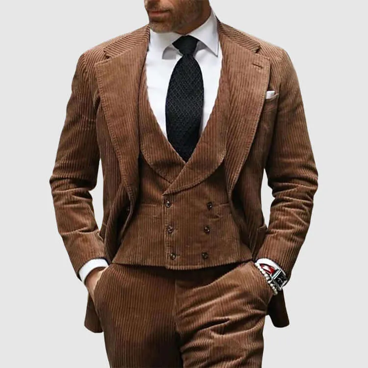 Men's Corduroy Blazer Jacket - Smart Casual