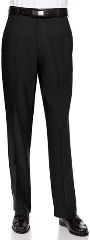 Men's Flat Front Dress Pant Modern Fit - Perfect for Every Day! - Black