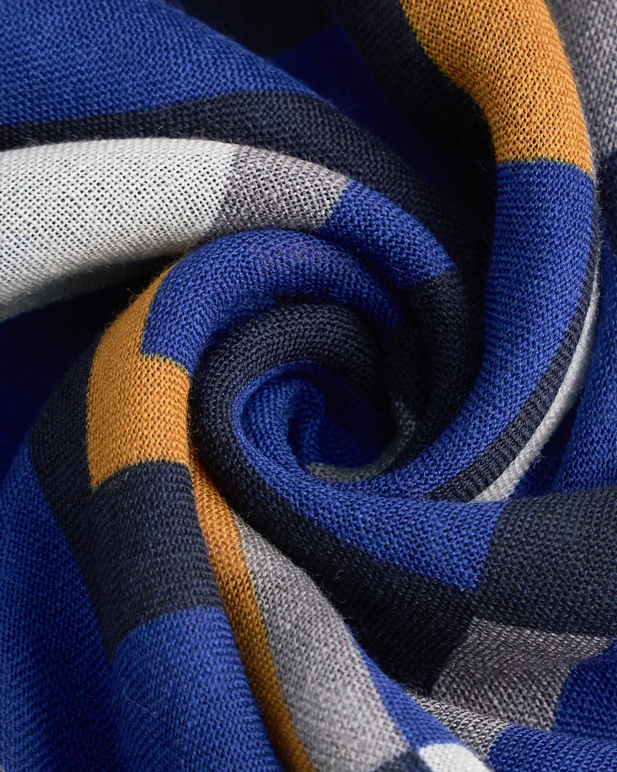 Midweight Angle Print Soft Wool Scarf
