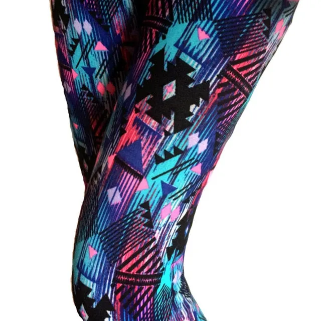 New Brand Women Warm Winter Knit Snowflake Christmas Leggings