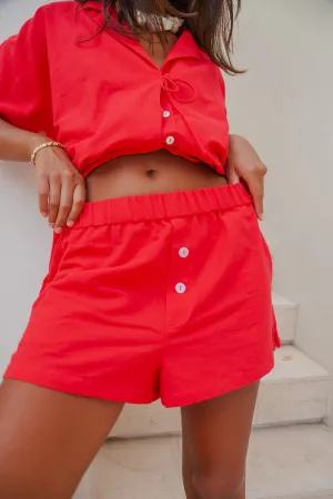 Palm Collective - La Mer Shorts - Red