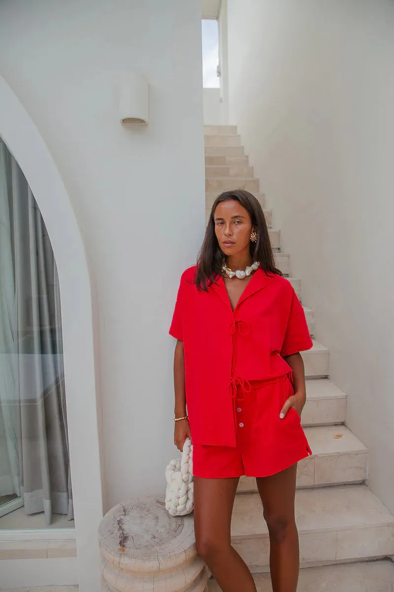 Palm Collective - La Mer Shorts - Red