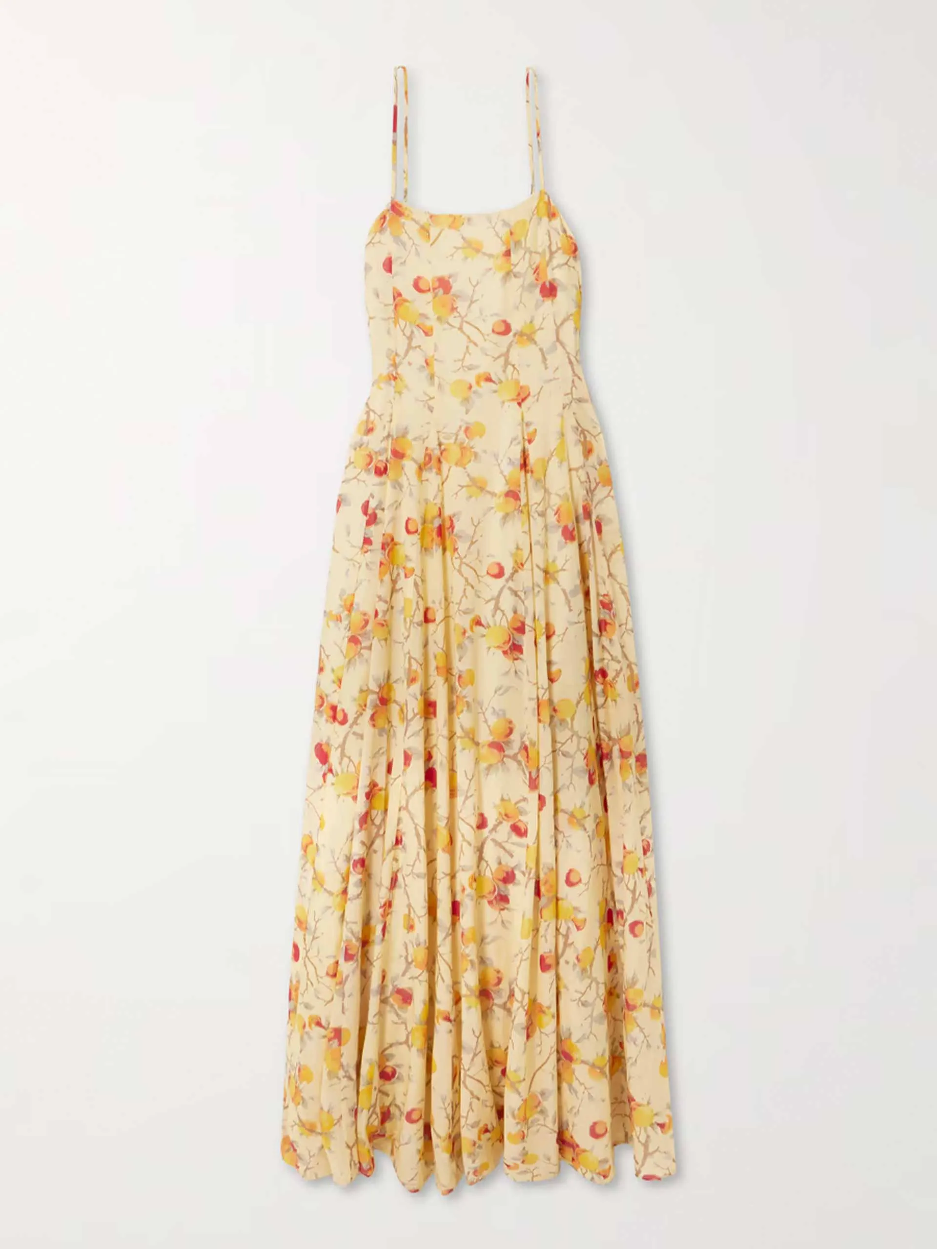 Paloma printed cotton-blend voile maxi dress