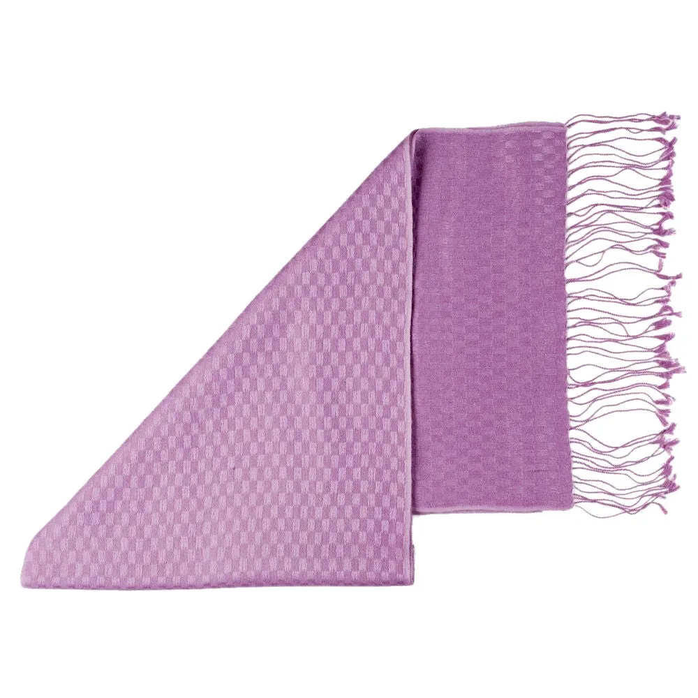 Pashmina Scarves With Checkered Patterning
