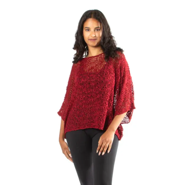Popcorn Knit Short Sleeve Top