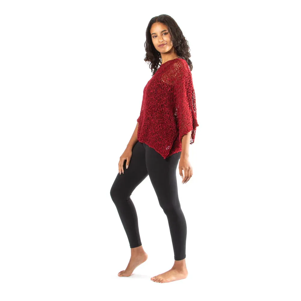 Popcorn Knit Short Sleeve Top