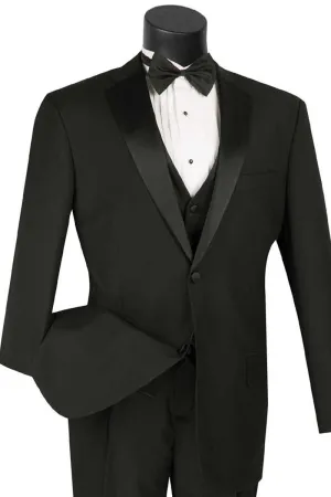 "Elevate Your Prom Night or Wedding Day: The Vinci Grey Classic 2-Button Vested Tuxedo"