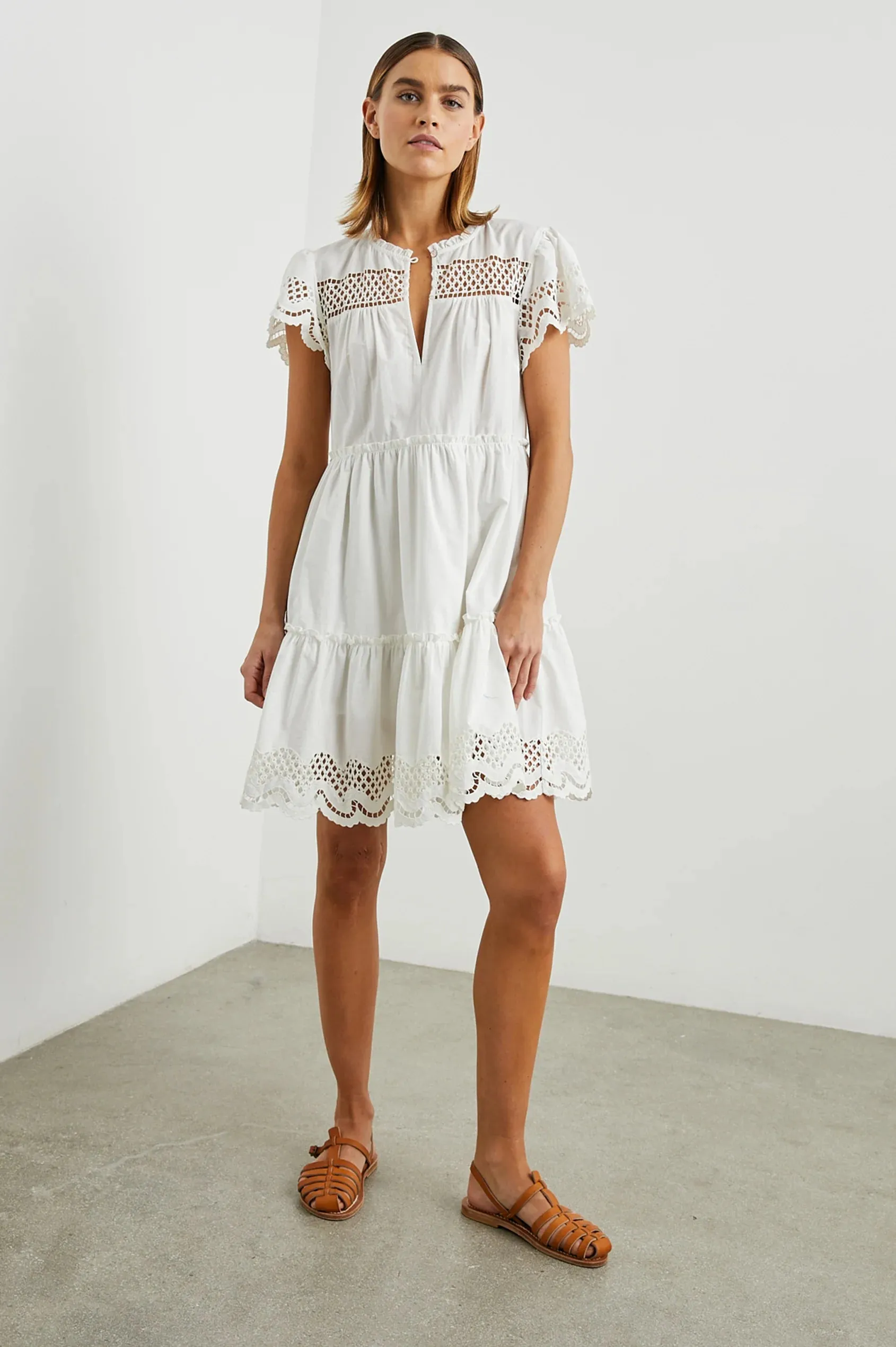 RAILS Lettie Dress in White