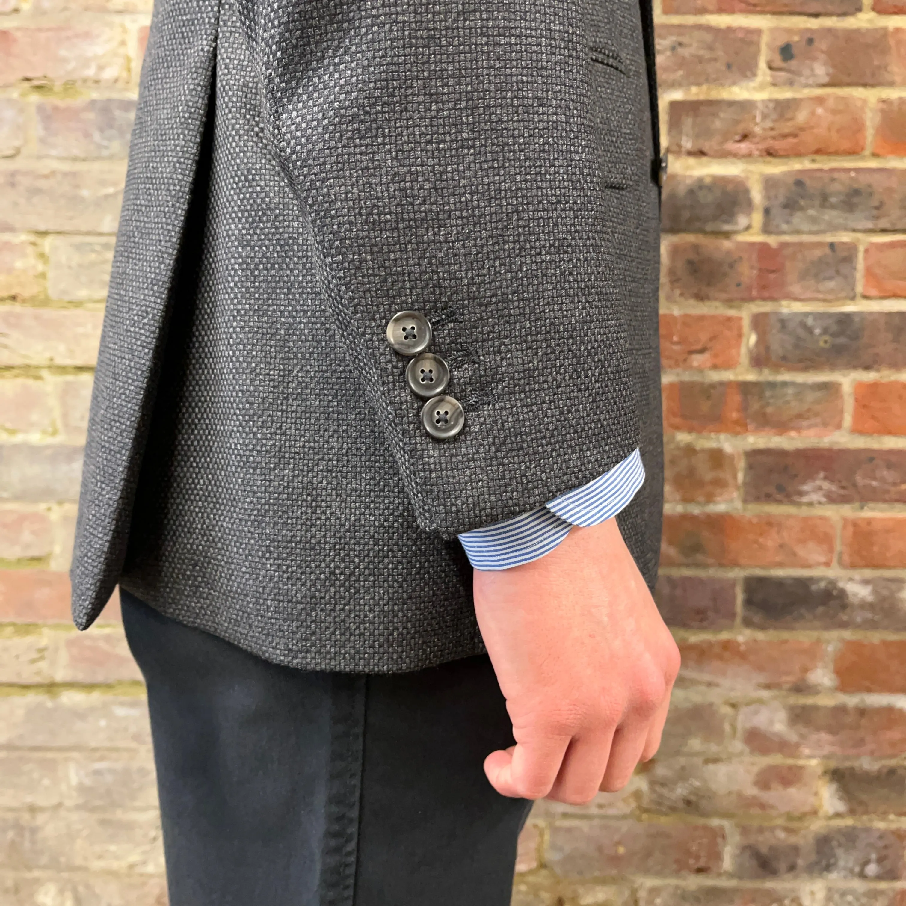 Regent - 'Best Jim' Jacket - Grey Wool/Cashmere 350g - Reda