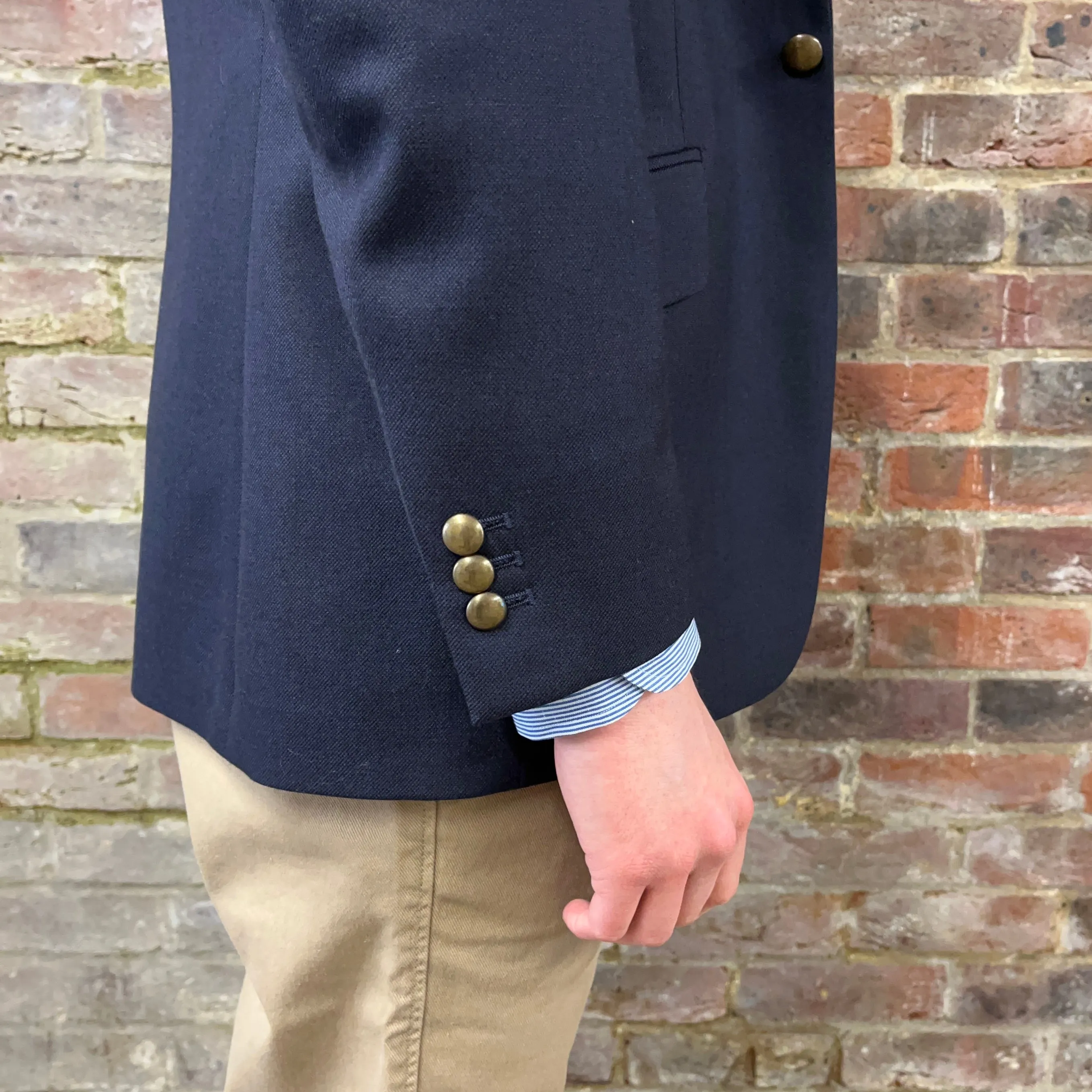 Regent Heritage - 'Sharks Tooth' Jacket - Navy Wool 300g