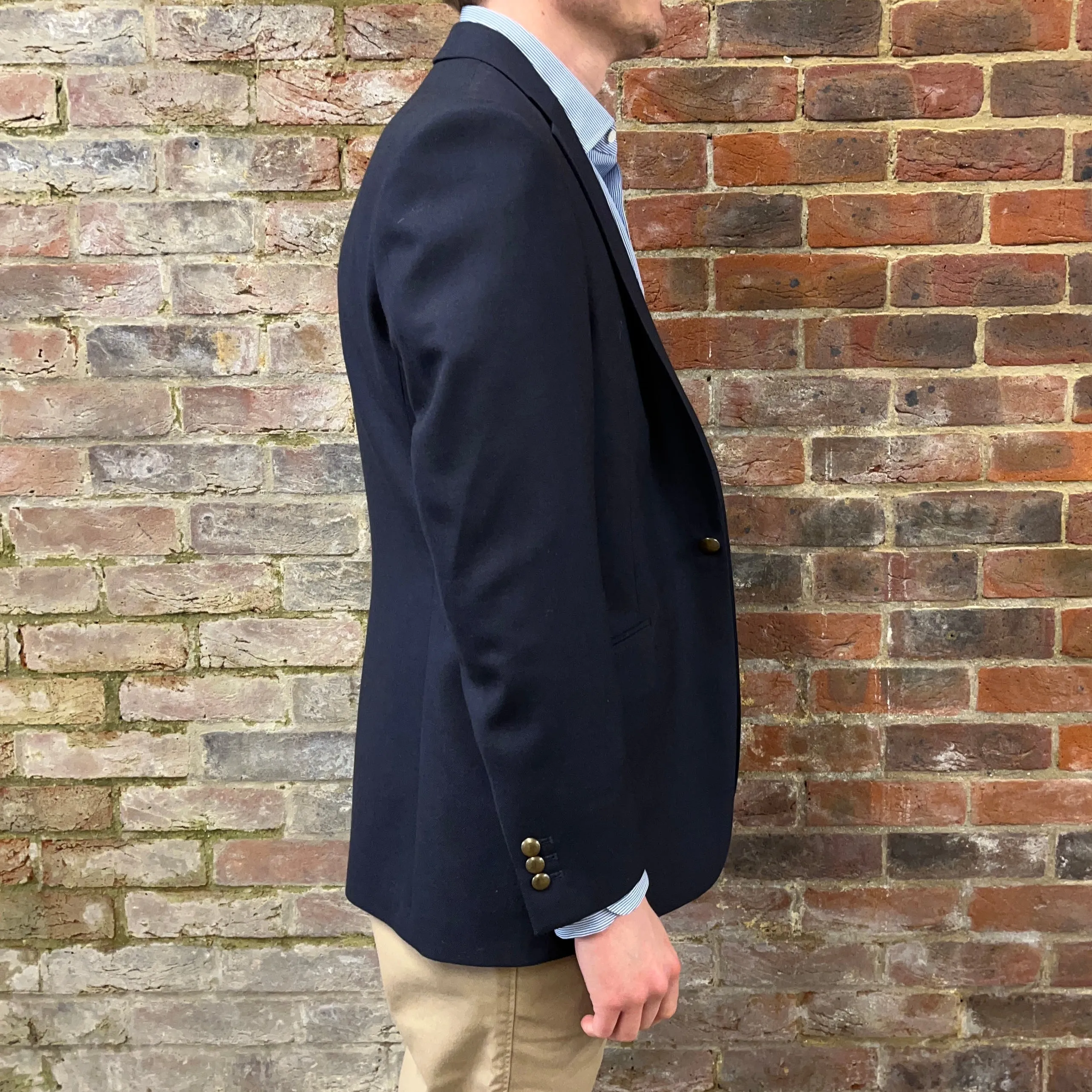 Regent Heritage - 'Sharks Tooth' Jacket - Navy Wool 300g