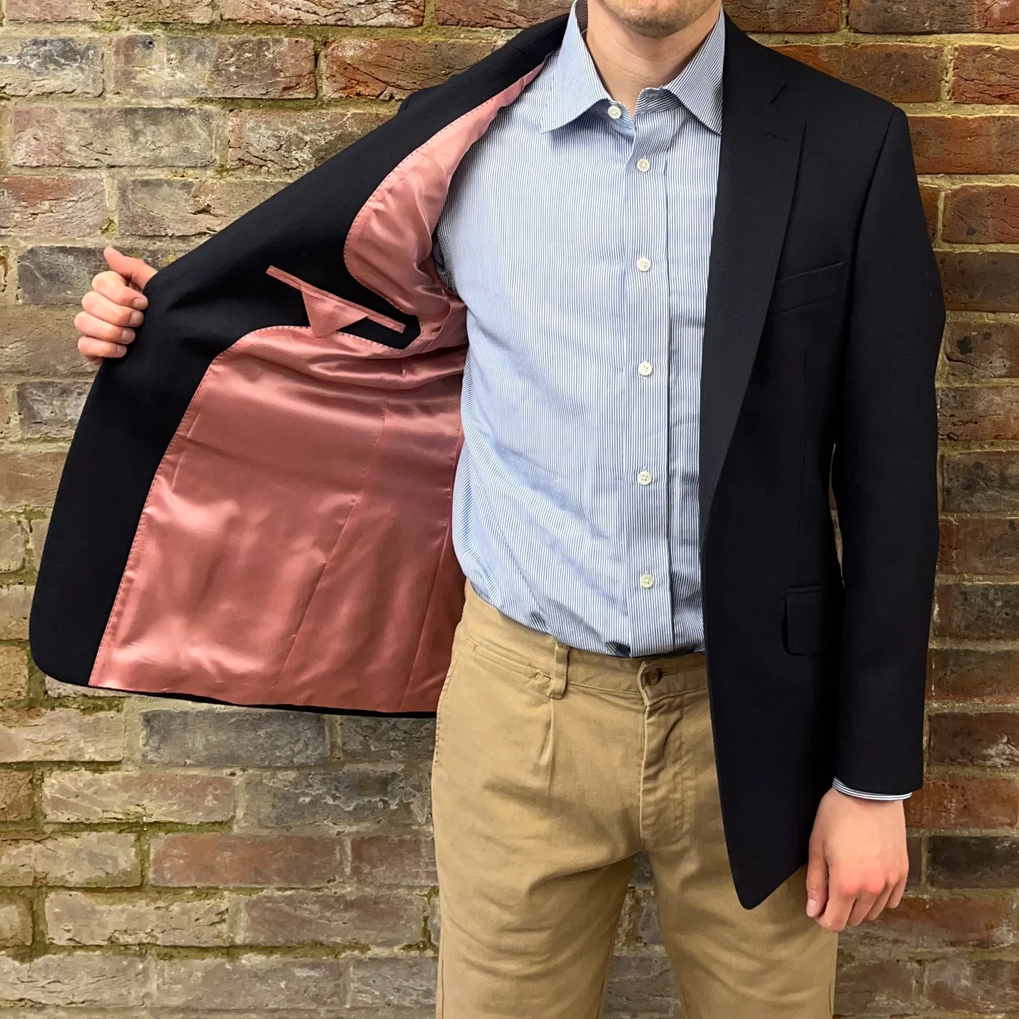 Regent Heritage - 'Sharks Tooth' Jacket - Navy Wool 300g
