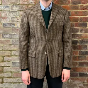 Regent - 'Jacob' Jacket - Houndstooth Wool 340g - Dugdale Bros.