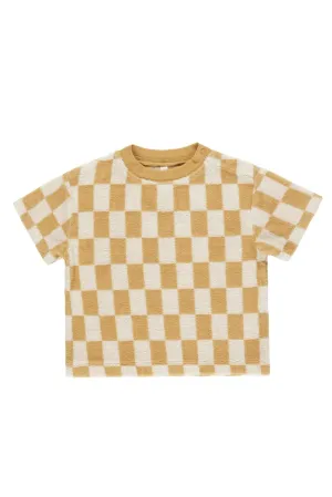 Relaxed Tee - Marigold Check