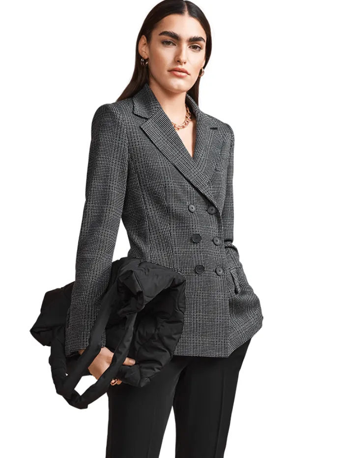 Riani Grey Check Blazer 271210 5396 987