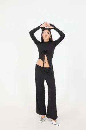 Ruffle Detailed Double Suit