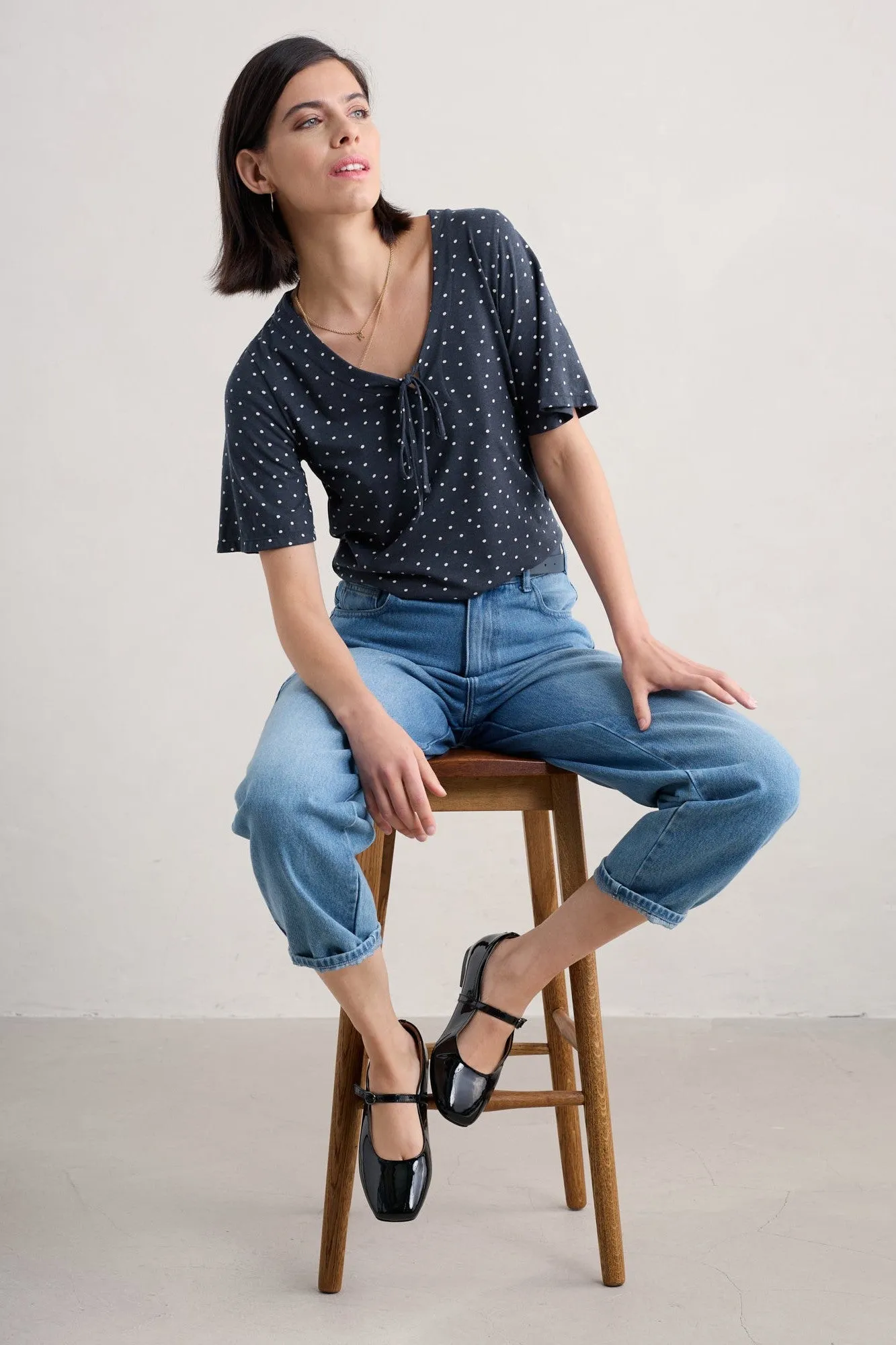 Seasalt Rose Dore Top in Rustic Spot Maritime