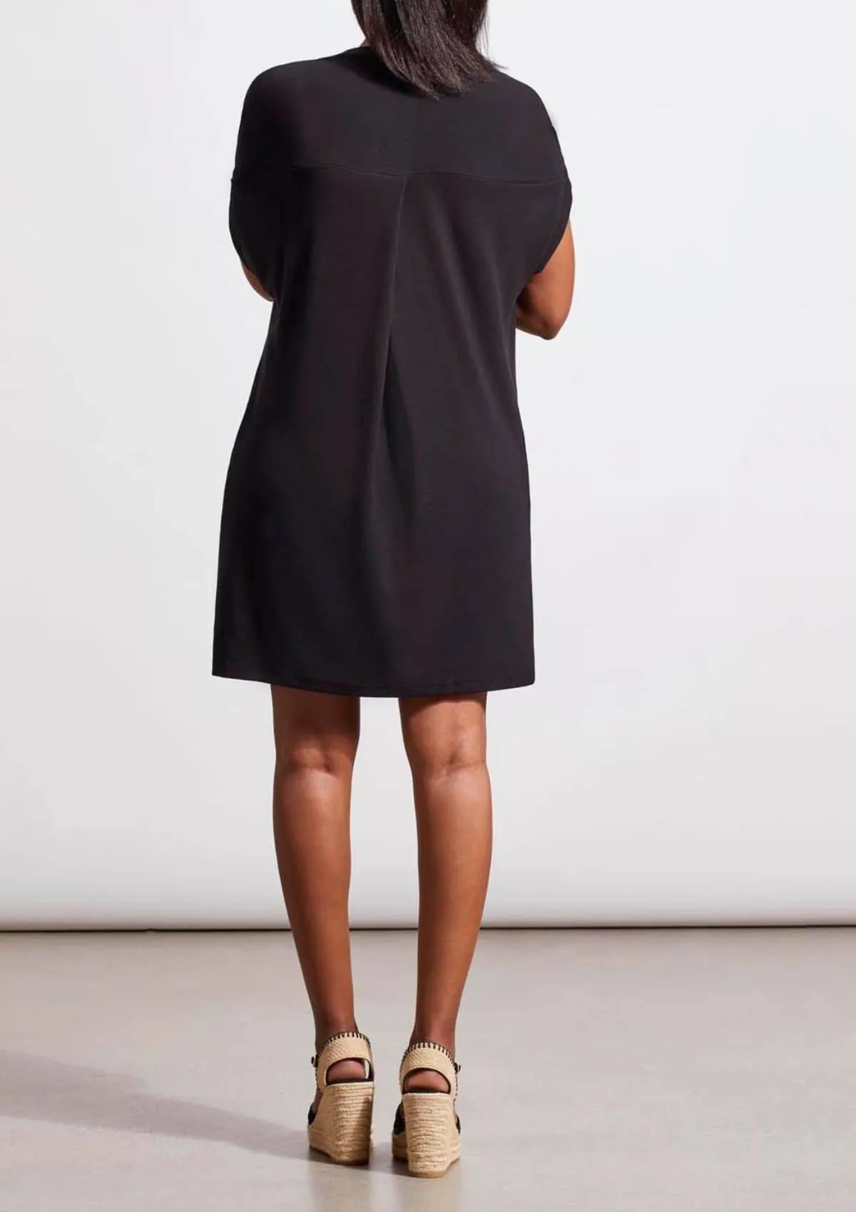 Shift Knit Dress - Black