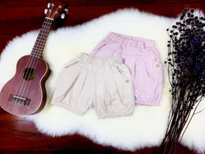 Shorts with butterfly stud