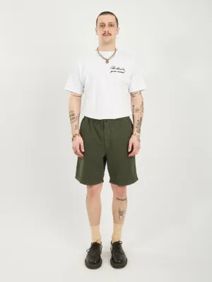 Spruce Green Ezra Relaxed Cotton Linen Short
