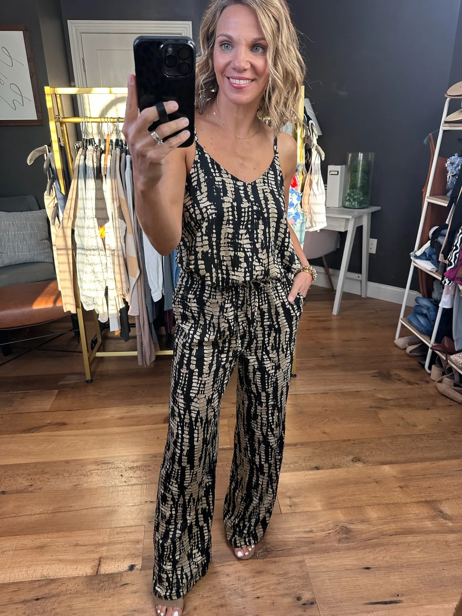 Through the City Tank   Pant 2-Piece Set - Black