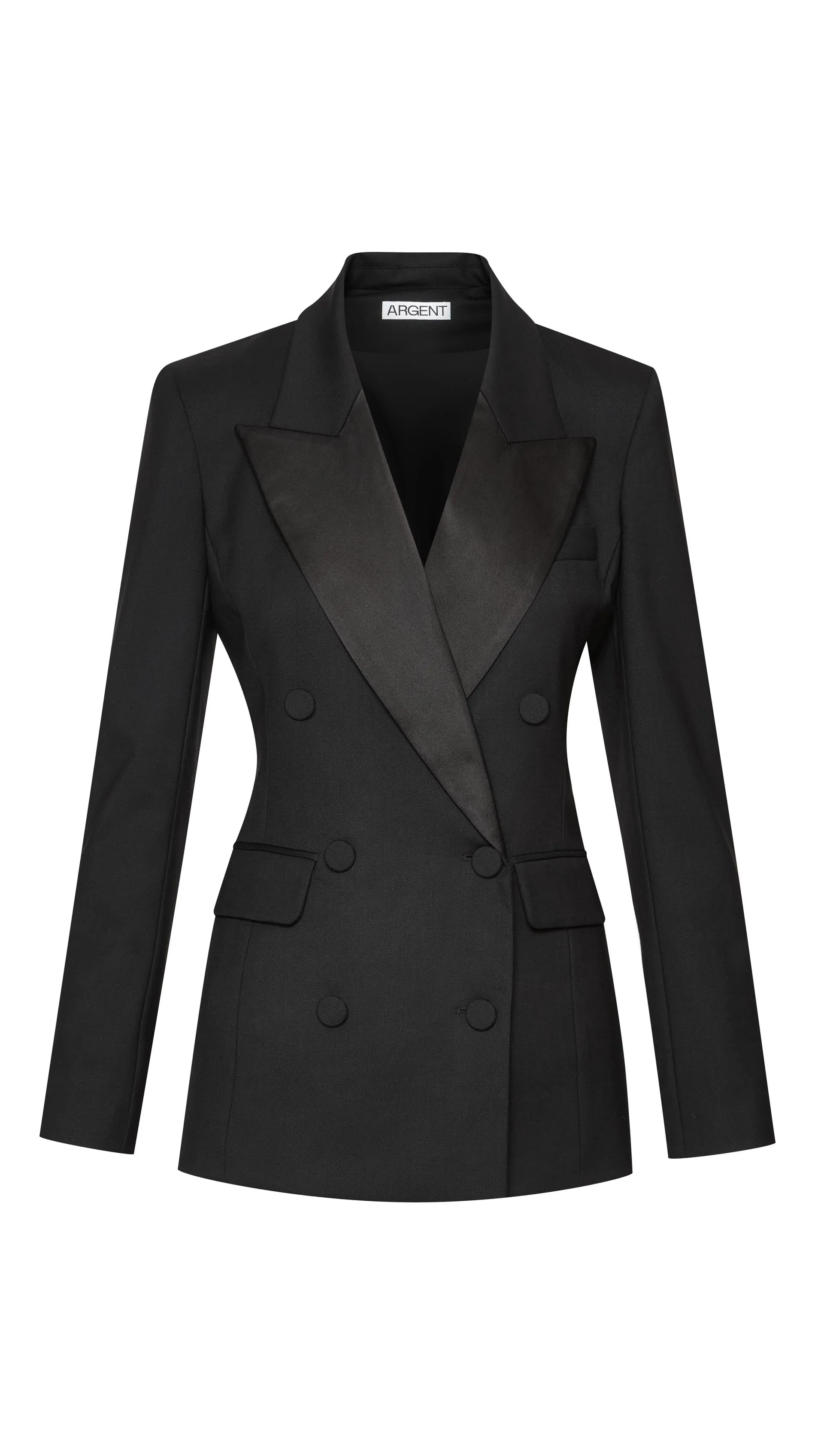 Tuxedo Blazer in Seasonless Wool | Black
