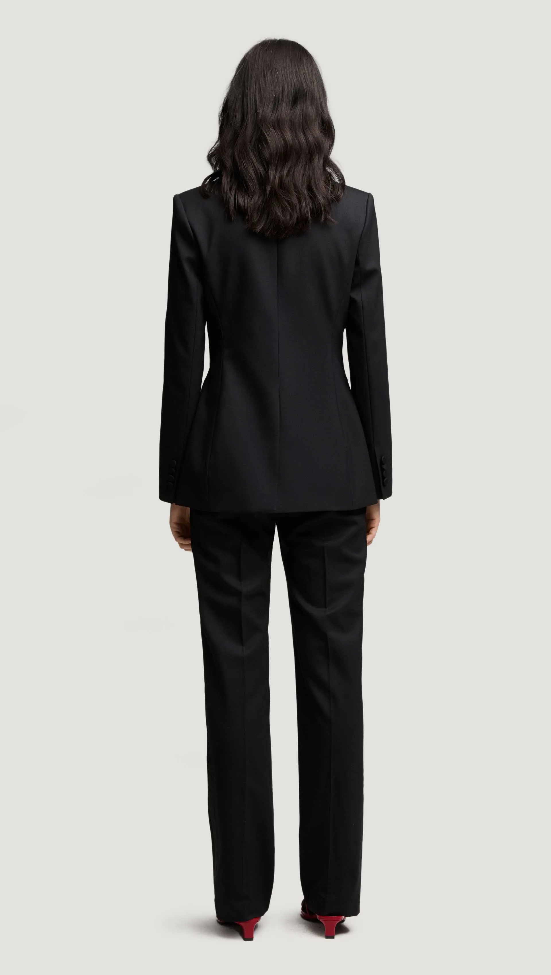 Tuxedo Blazer in Seasonless Wool | Black
