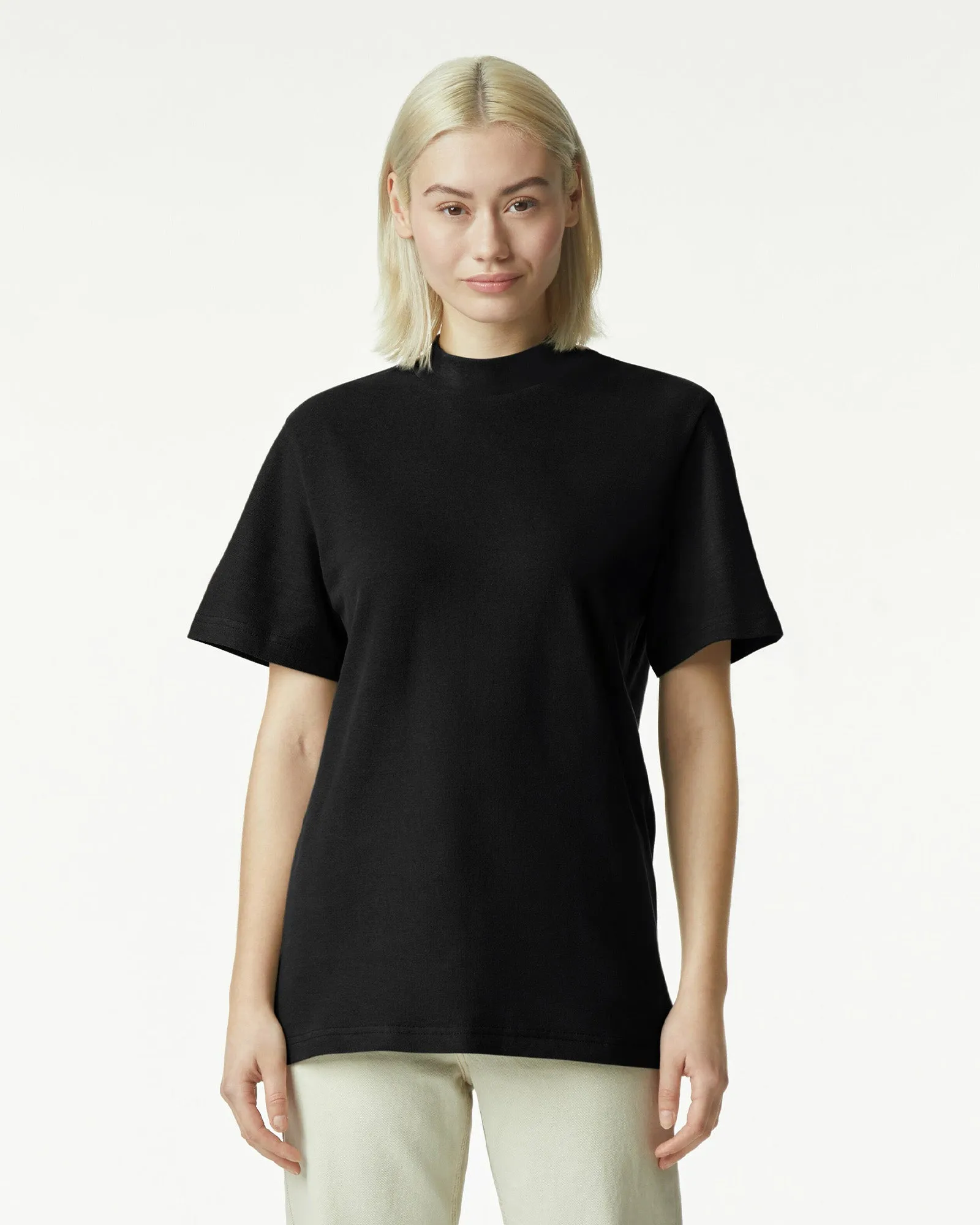 Unisex Relaxed Fit Mockneck T-shirt