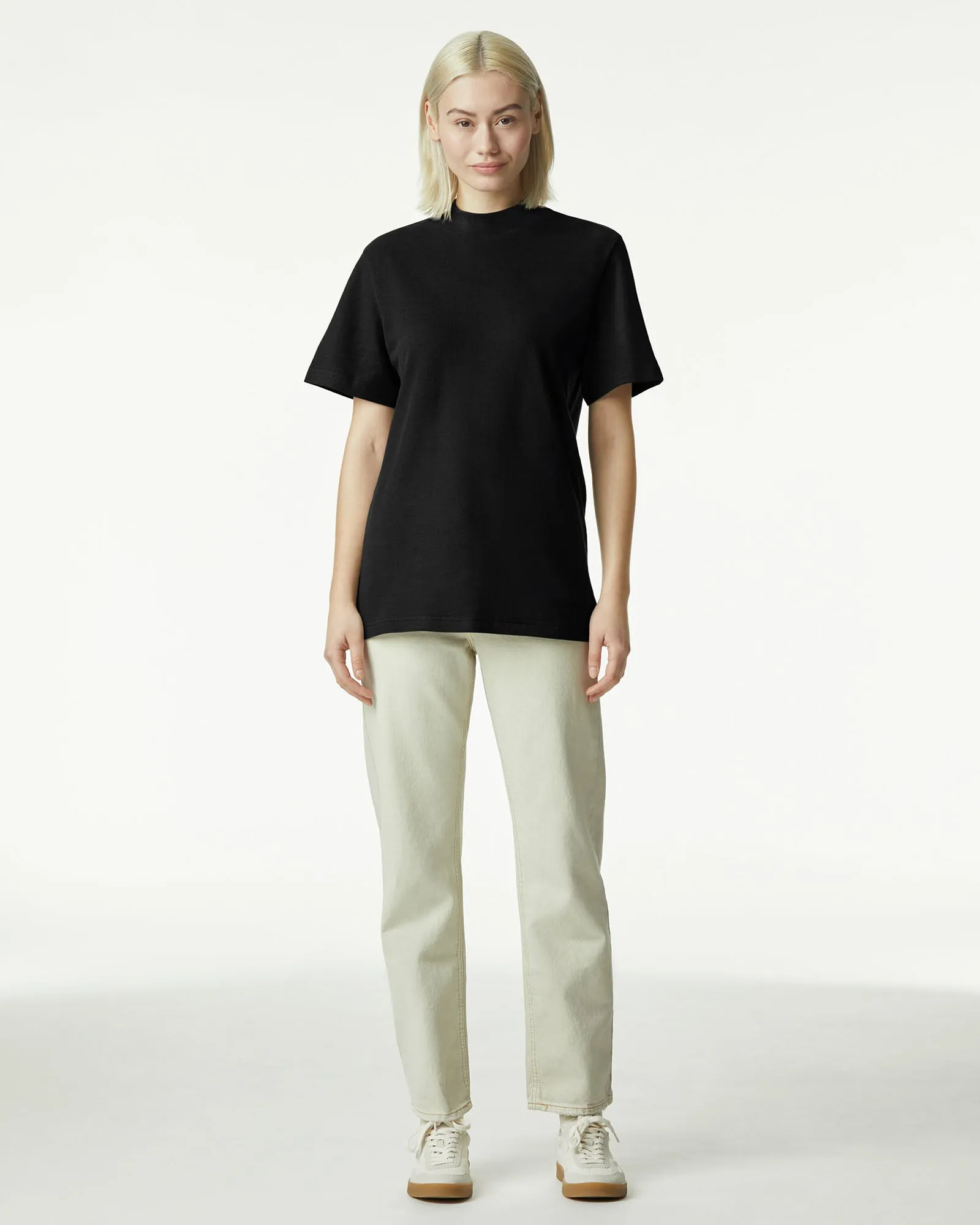 Unisex Relaxed Fit Mockneck T-shirt