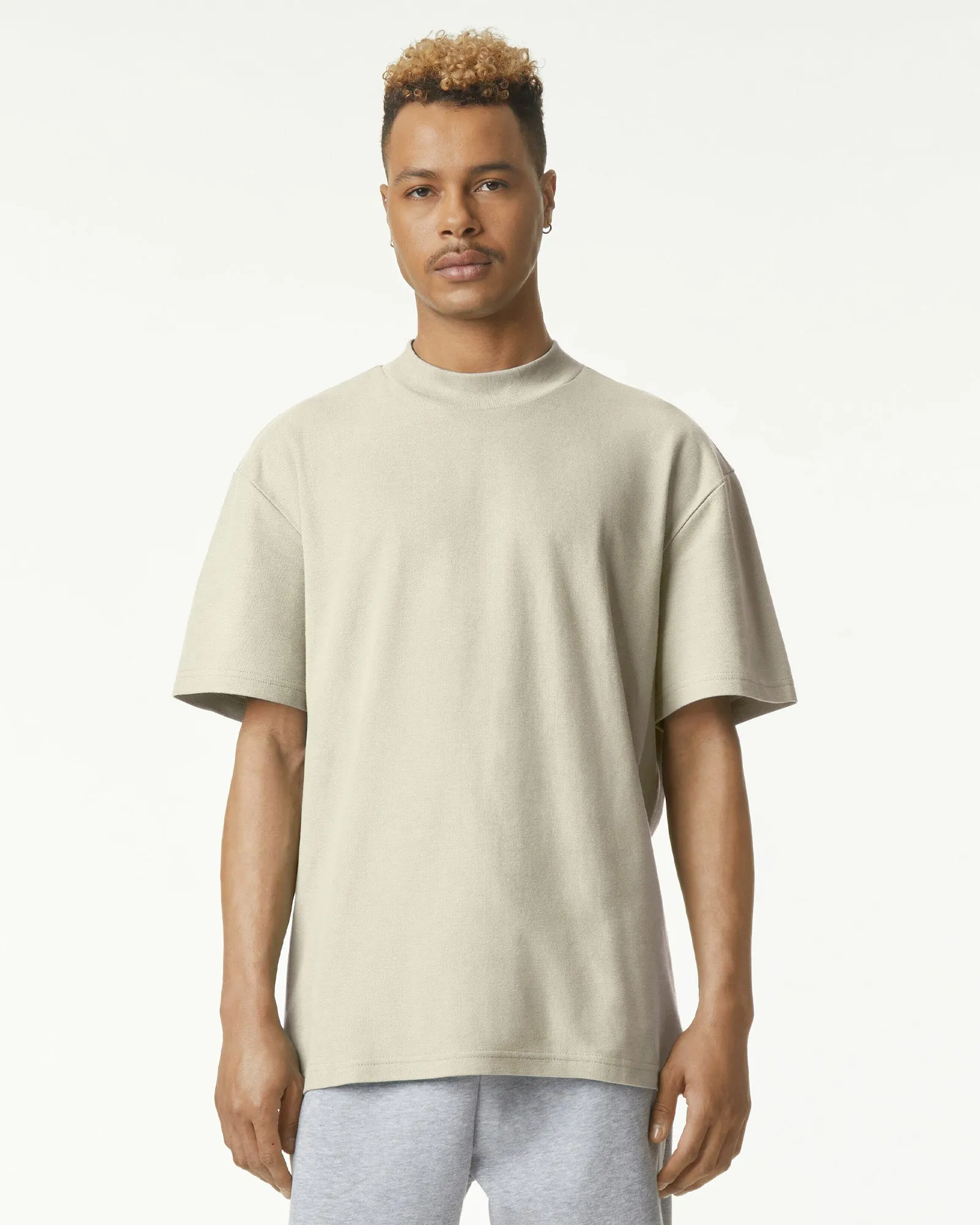 Unisex Relaxed Fit Mockneck T-shirt