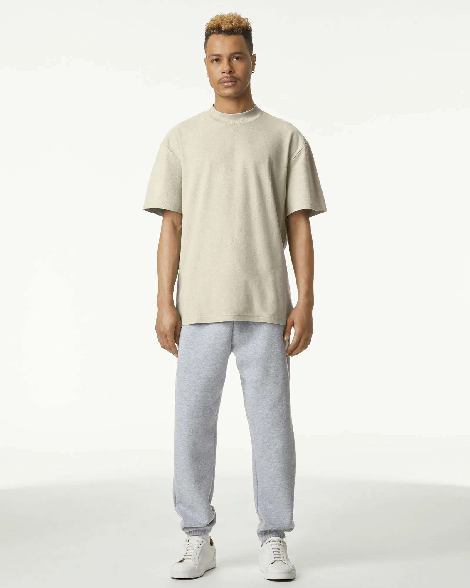 Unisex Relaxed Fit Mockneck T-shirt