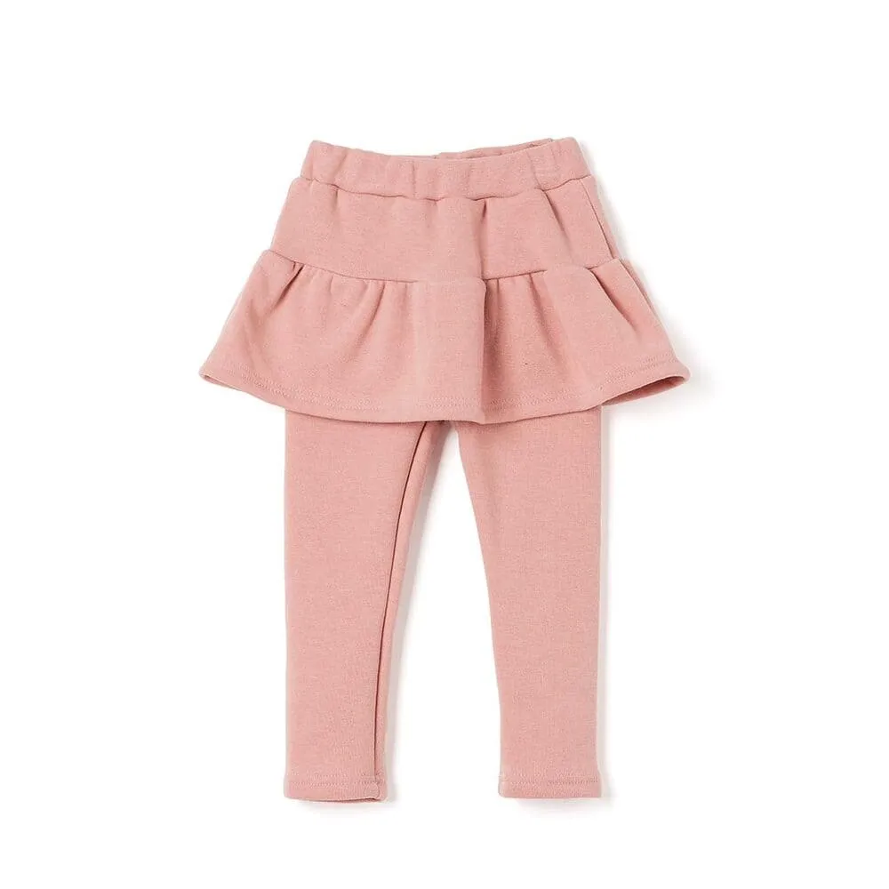 'Warm' Fleece Skirt Leggings