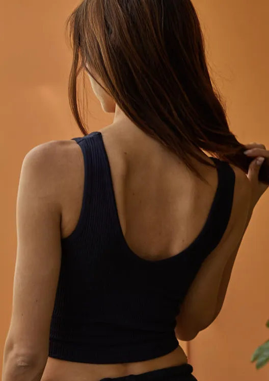 Washed Seamless V-Neck Brami