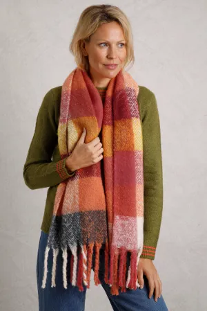 Weird Fish One Size Paprika Austell Eco Cosy Check Scarf