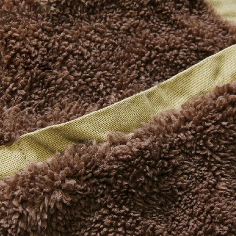 West Louis Warm Cotton-Padded Fleece Parka
