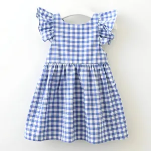 Willow Checkered Sleeveless Girls' Dress