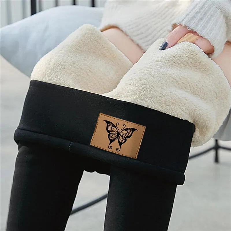 Winter Women Leggings Velvet Warm Pants Hight Waist Leggings