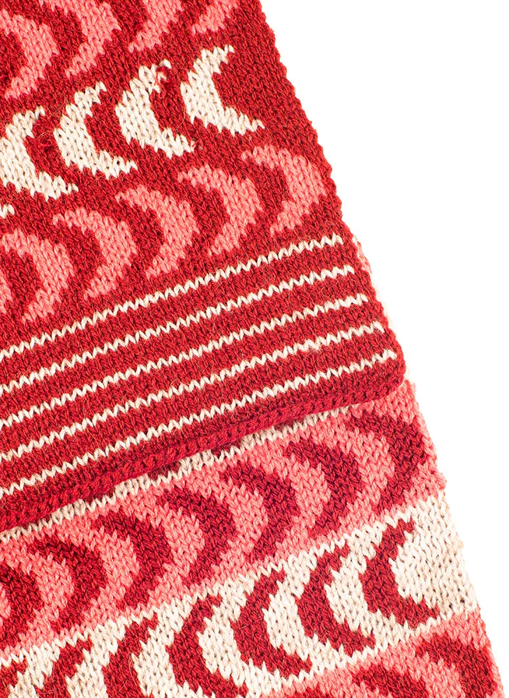 Women's Chevron Pattern Knitted Scarf