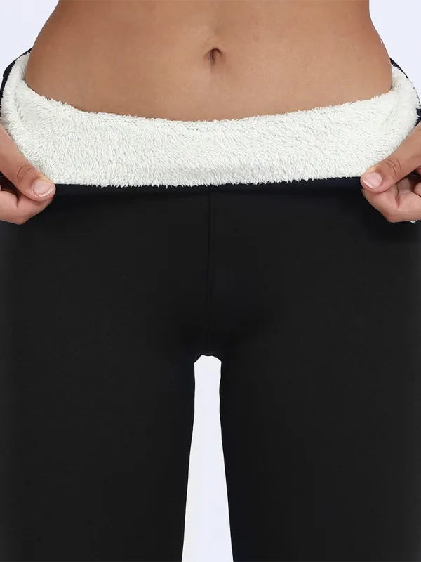 Zainab Plush Tights Warm Pants Lamb Fleece Thickened Stretch Leggings