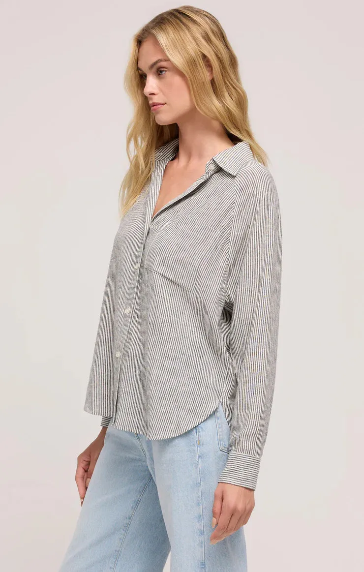ZSupply The Perfect Linen Top - Sea Salt